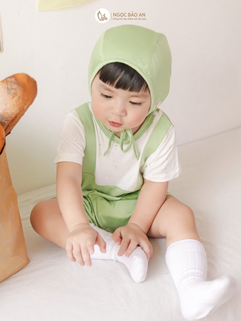 [M&B] Body đùi tay ngắn giả yếm dilo (NB-12m)