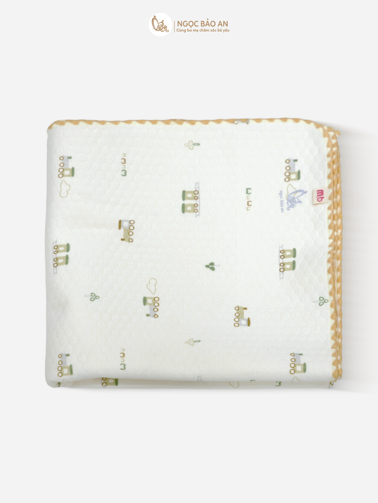 [M&B]Ga trải nệm sợi tre chần bông chống thấm M&B mềm mại in hình cho bé ( 60x120cm)