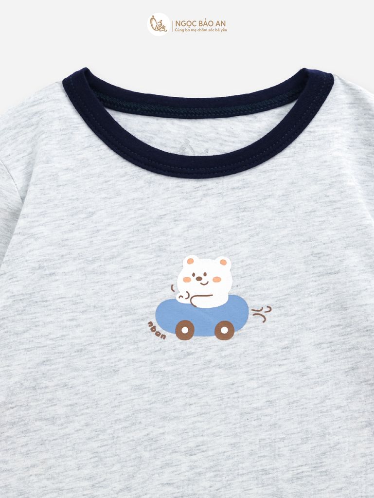 [HONEY] Bộ tay dài cotton co giãn 4 chiều Honey cho bé (1-3 tuổi)