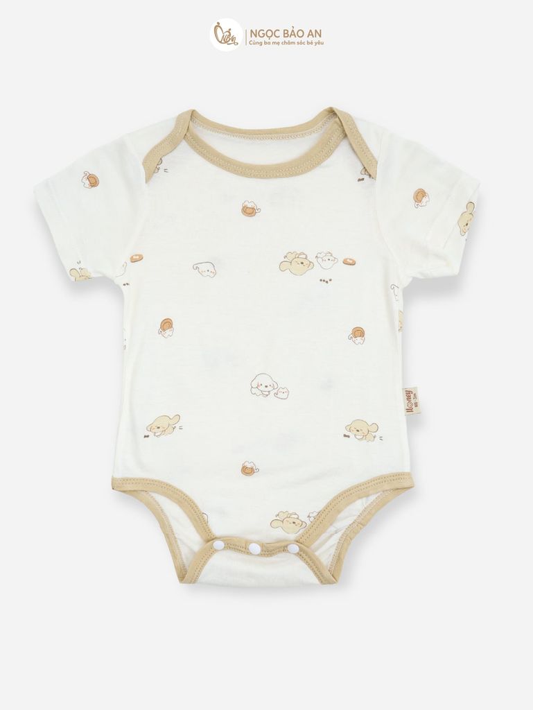 [HONEY] Bodychip tay ngắn sơ sinh HONEY chất liệu rayon mềm mại,thoáng mát, êm dịu da bé.