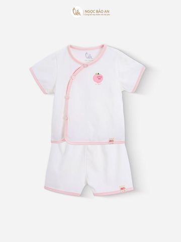 [M&B] Combo Sơ Sinh cotton M&B tone Hồng in hình họa tiết đầy đủ phụ kiện cho bé (Combo Sơ Sinh cotton 2025)
