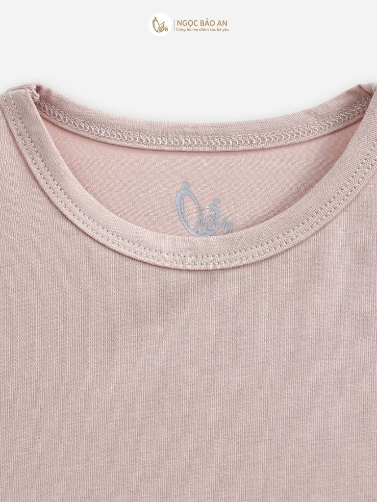 [M&B] Áo thun trơn cotton tay ngắn be co giãn 4c từ 6 tháng đến 6 tuổi