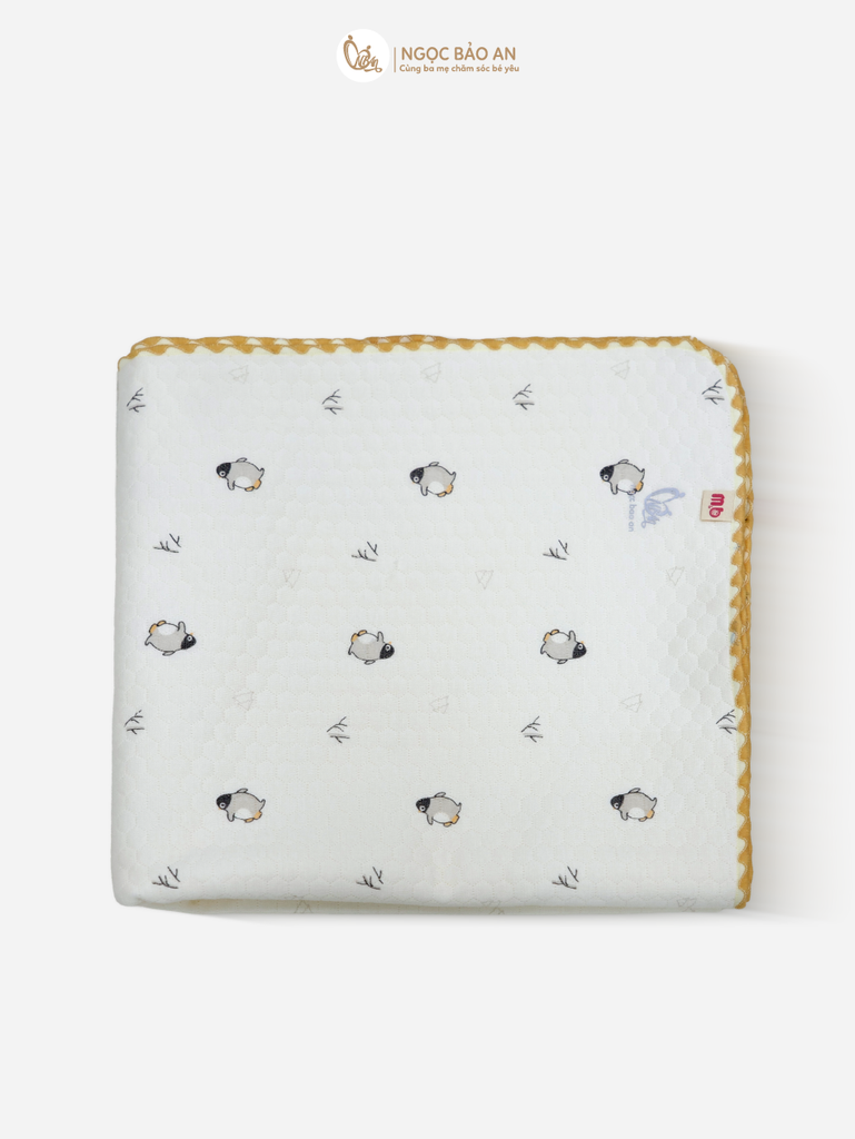 [M&B]Ga trải nệm sợi tre chần bông chống thấm M&B mềm mại in hình cho bé ( 60x120cm)