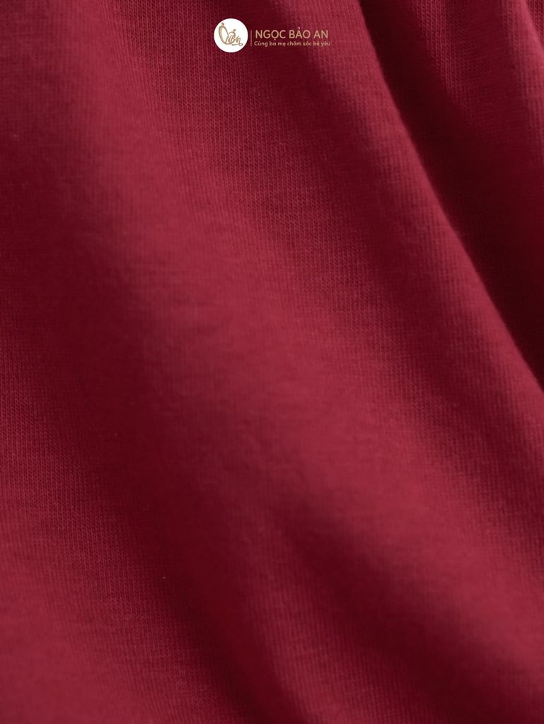 [M&B] BST THỎ MƠ: Set áo sát nách quần ngắn bí cotton M&b cho bé gái (Cherry)