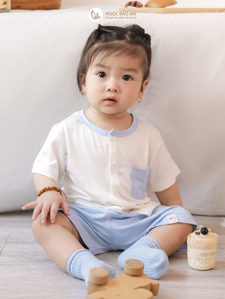 [M&B] Bộ tay ngắn cài giữa Sky Pony (NB-24m) [CBSSVISCOSE]