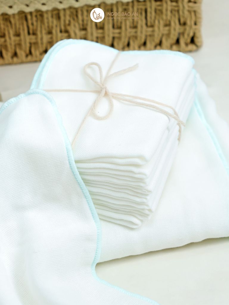 [M&B] Khăn Gạc Sữa Cao Cấp 4 Lớp 25x28cm