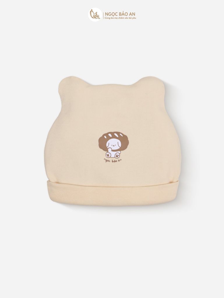 [M&B] Set 2 nón bo cotton M&B in hình họa tiết (Combo Sơ Sinh Cotton 2025)