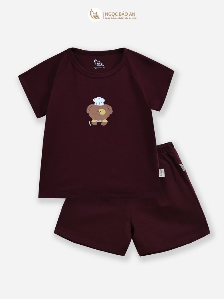 [HONEY] Bộ tay ngắn cotton co giãn 4 chiều Honey cho bé (1-3 tuổi)