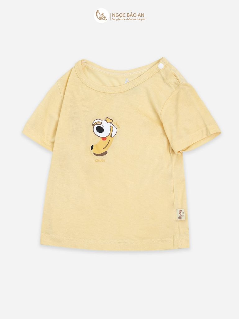 [HONEY] Bộ tay ngắn rayon 2c họa tiết dễ thương cho bé