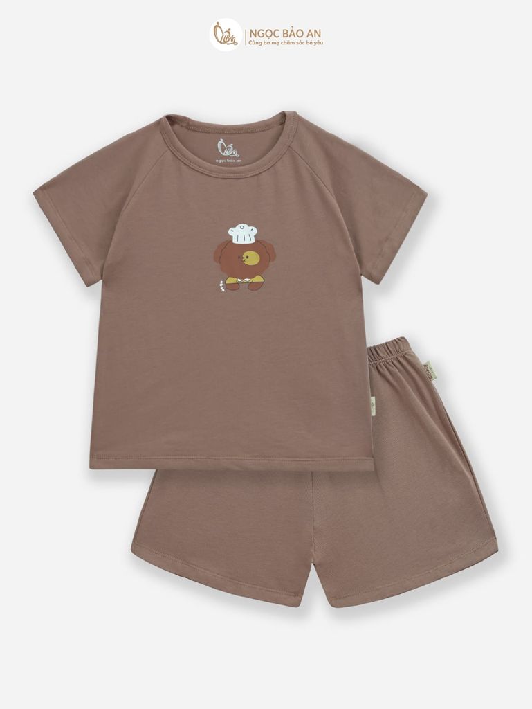 [HONEY] Bộ tay ngắn cotton co giãn 4 chiều Honey cho bé (1-3 tuổi)