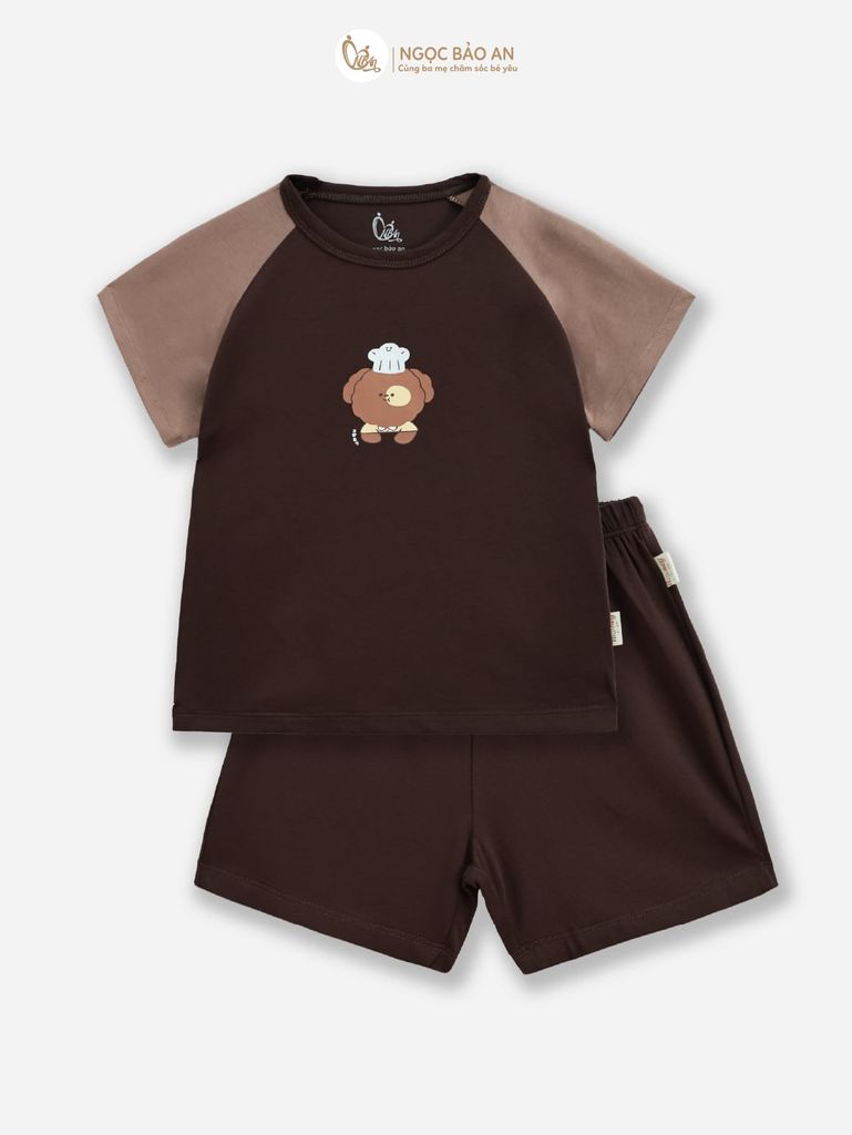 [HONEY] Bộ tay ngắn cotton co giãn 4 chiều Honey cho bé (1-3 tuổi)