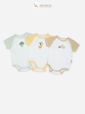 [HONEY] Bodychip tay ngắn sơ sinh HONEY chất liệu rayon mềm mại,thoáng mát, êm dịu da bé.