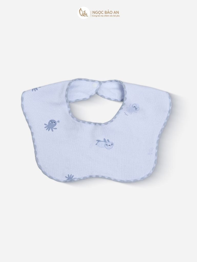 [M&B] Set 2 yếm nút cotton M&B in hình họa tiết (Combo Sơ Sinh)