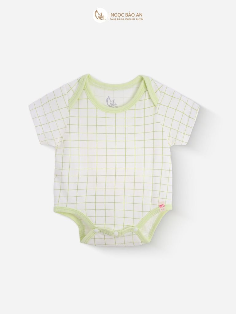 [M&B] Combo Sơ Sinh cotton M&B tone Xanh Bơ in hình họa tiết đầy đủ phụ kiện cho bé (Combo Sơ Sinh cotton 2025)