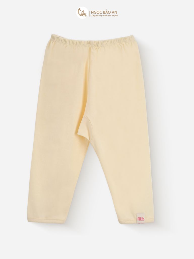 [M&B] Bộ tay dài cài bên tone Vàng cotton M&B cho bé (Combo Sơ Sinh Cotton 2025)