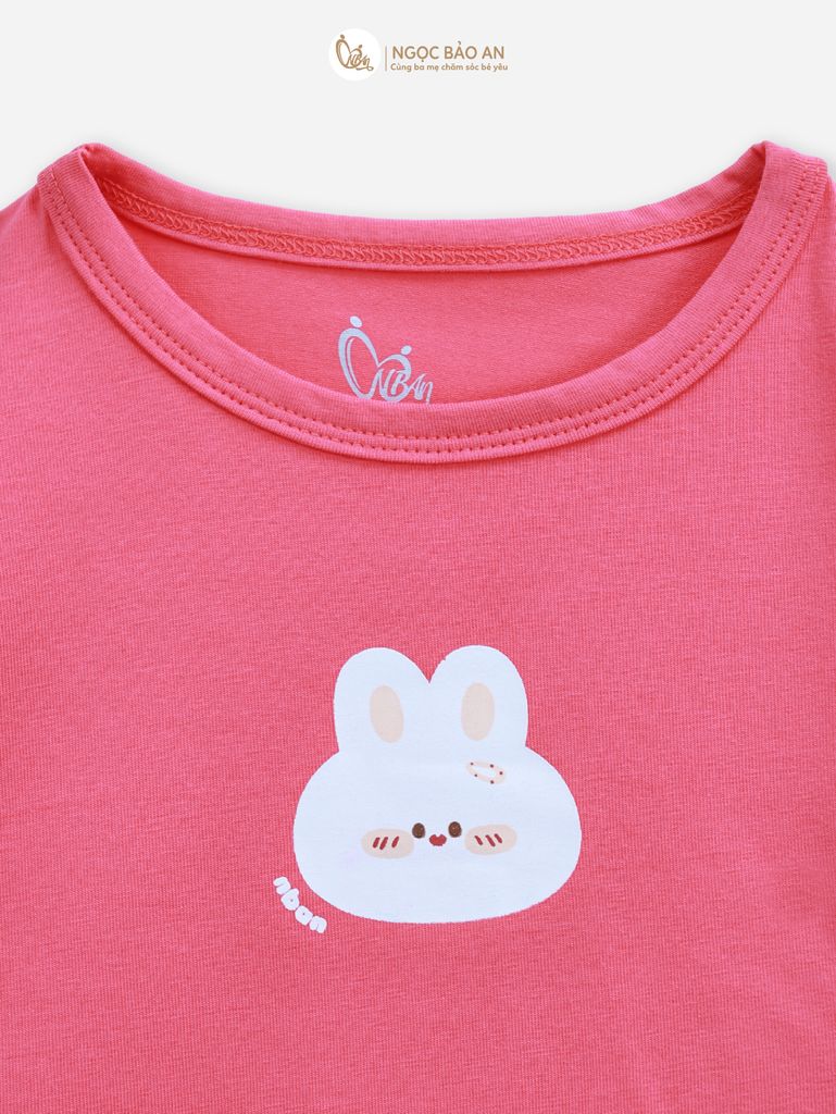 [NGỌC BẢO AN KIDS] Bộ lửng tay ngắn cotton co giãn 4 chiều NBAn Kids cho bé (1-3 tuổi)