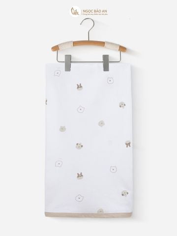 [M&B] Khăn choàng đa năng Cotton M&B in hình họa tiết 85x100cm (Combo Sơ Sinh 2025)