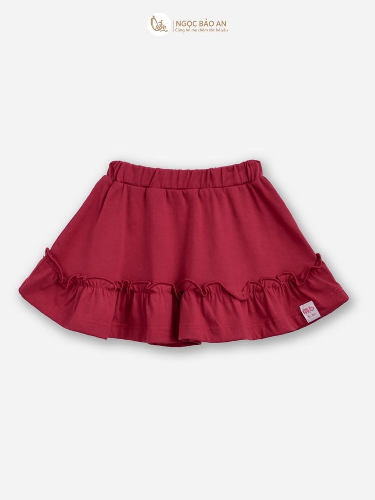 [M&B] BST THỎ MƠ: Set áo cánh tiên + chân váy đỏ xòe cotton M&b cho bé gái (Thỏ Mơ)