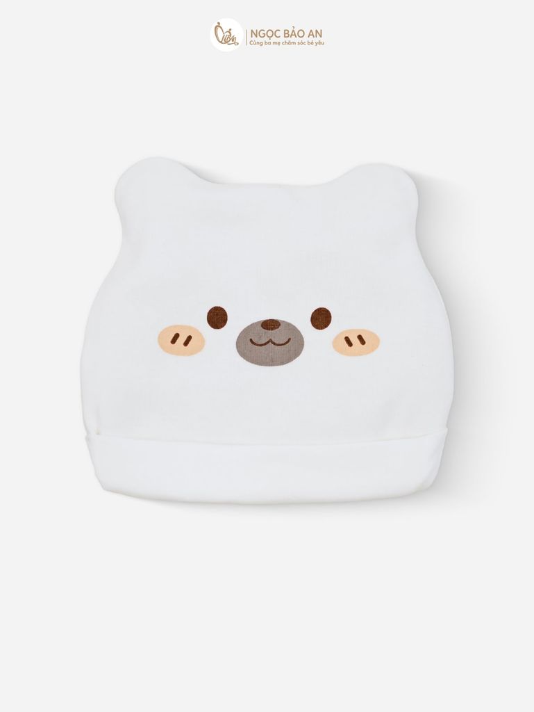 [M&B] Combo Sơ Sinh cotton M&B tone Nâu in hình họa tiết đầy đủ phụ kiện cho bé (Combo Sơ Sinh cotton 2025)