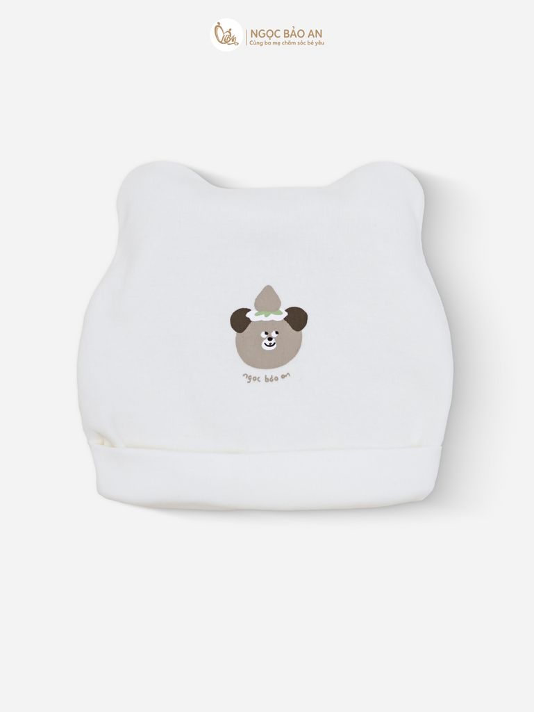 [M&B] Combo Sơ Sinh cotton M&B tone Nâu in hình họa tiết đầy đủ phụ kiện cho bé (Combo Sơ Sinh cotton 2025)