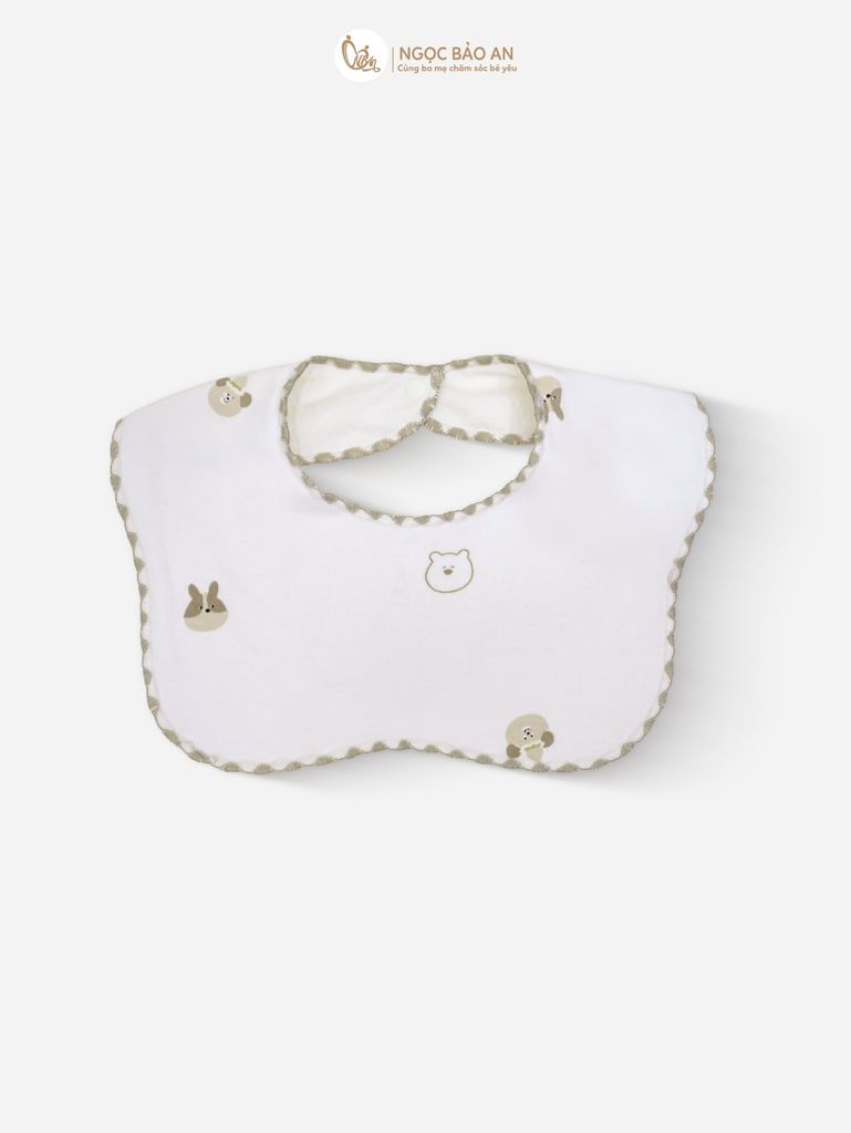 [M&B] Combo Sơ Sinh cotton M&B tone Nâu in hình họa tiết đầy đủ phụ kiện cho bé (Combo Sơ Sinh cotton 2025)