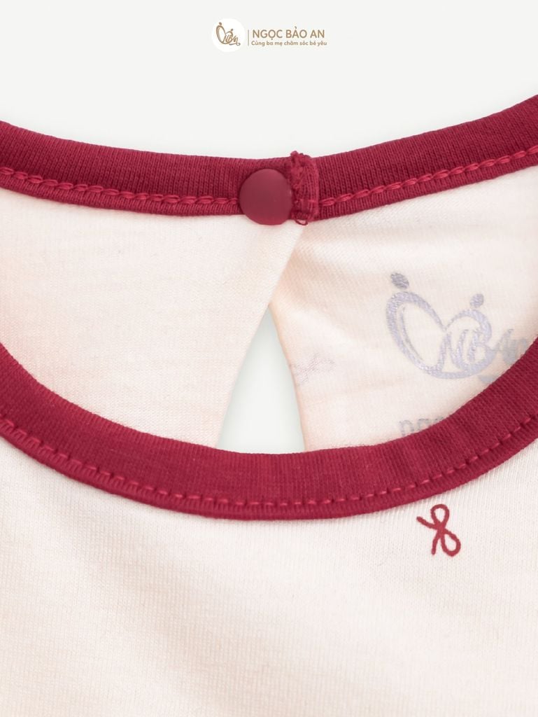 [M&B] BST THỎ MƠ: Set áo cánh tiên + chân váy đỏ xòe cotton M&b cho bé gái (Thỏ Mơ)