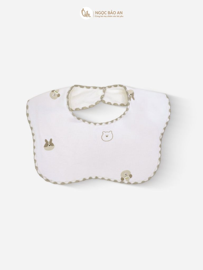 [M&B] Set 2 yếm nút cotton M&B in hình họa tiết (Combo Sơ Sinh)