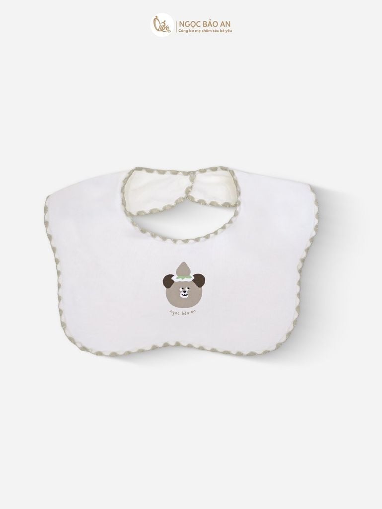 [M&B] Set 2 yếm nút cotton M&B in hình họa tiết (Combo Sơ Sinh)