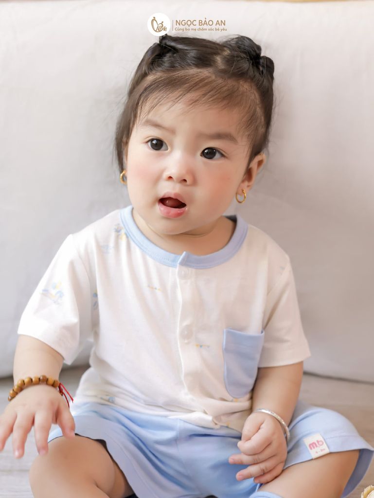 [M&B] Bộ tay ngắn cài giữa Sky Pony (NB-24m) [CBSSVISCOSE]