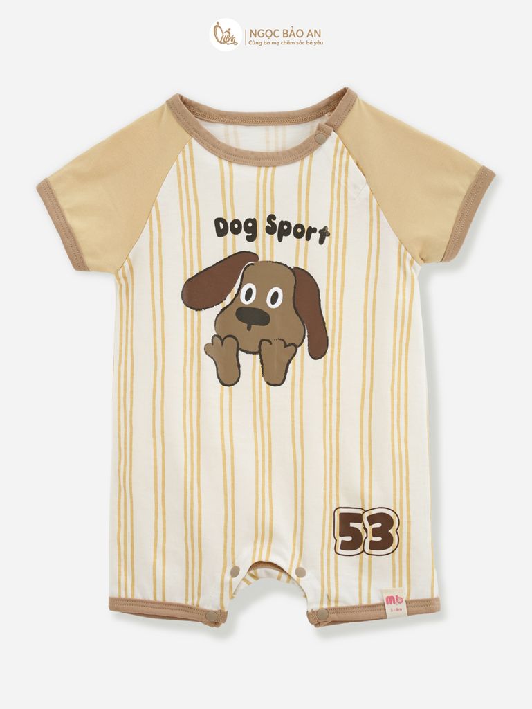 [M&B] BST CÚN: Body đùi tay ngắn cotton M&B (Dog Sport 53)