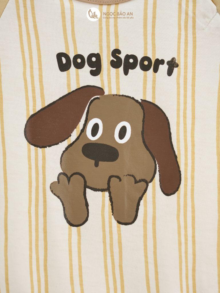 [M&B] BST CÚN: Body đùi tay ngắn cotton M&B (Dog Sport 53)
