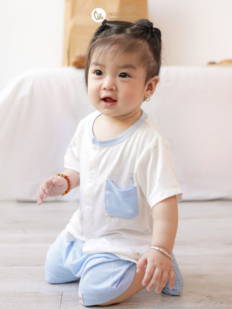 [M&B] Bộ tay ngắn cài giữa Sky Pony (NB-24m) [CBSSVISCOSE]