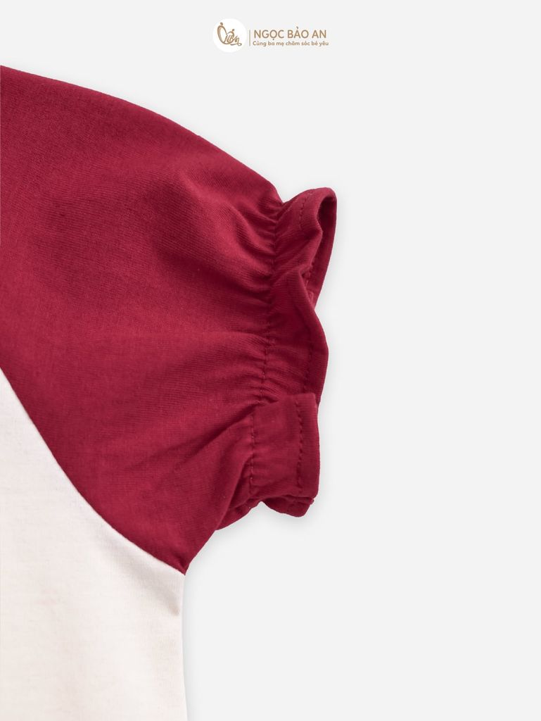 [M&B] BST THỎ MƠ: Bộ áo tay ngắn quần lửng cotton M&b cho bé gái (Thỏ Nấm)