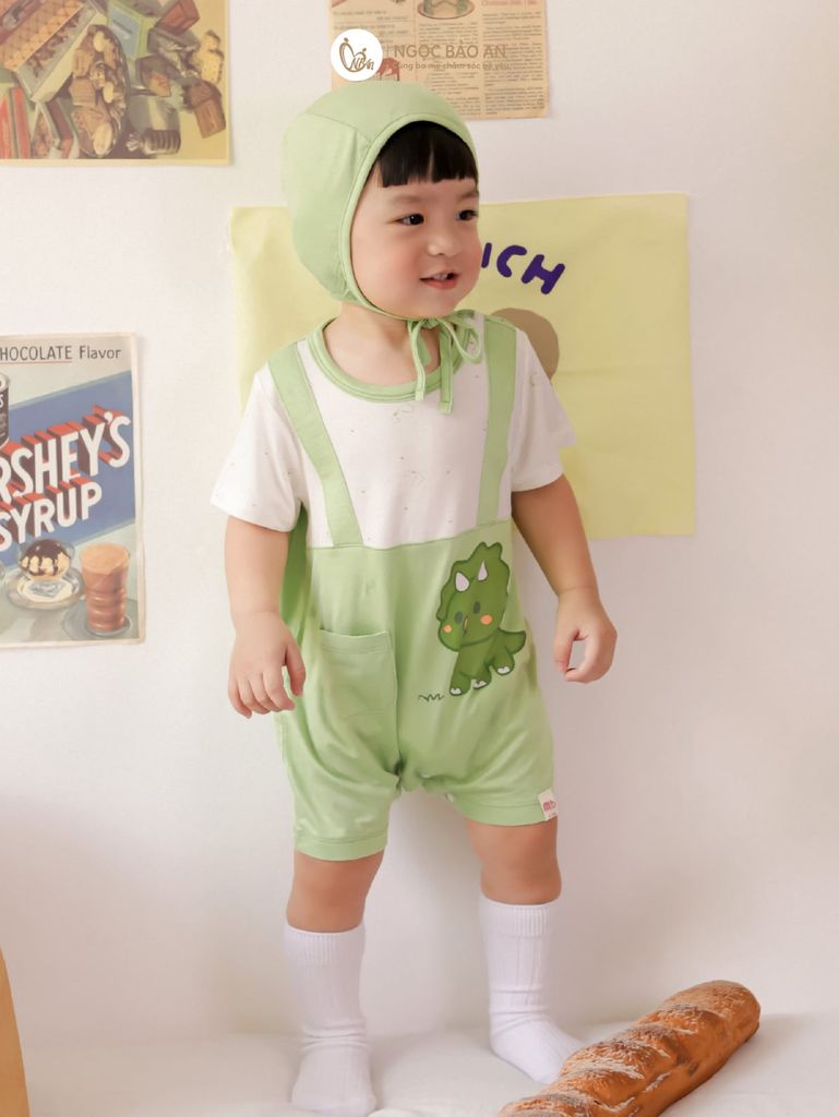 [M&B] Body đùi tay ngắn giả yếm dilo (NB-12m)