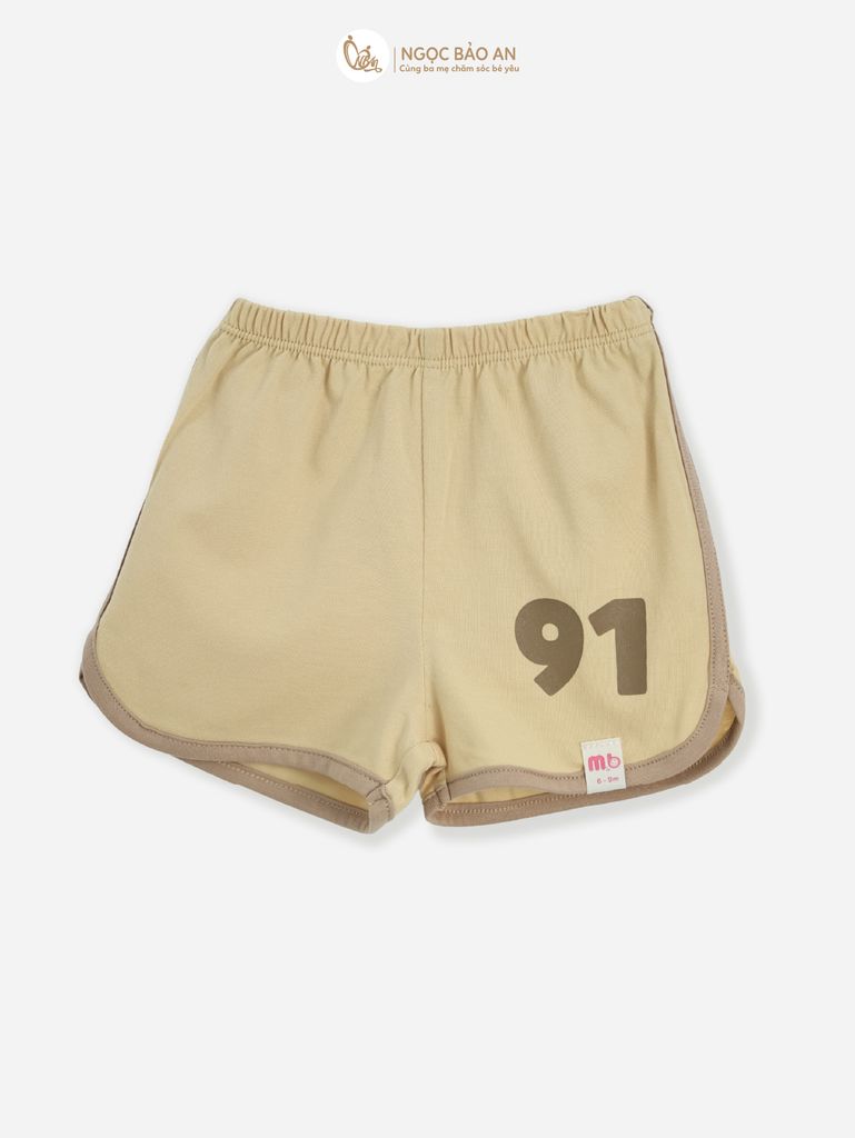 [M&B} BST CÚN: Bộ tay ngắn thể thao cotton M&B (Cún Sọc 91)