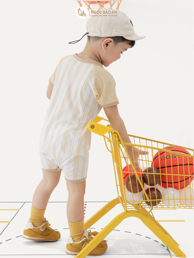 [M&B] BST CÚN: Body đùi tay ngắn cotton M&B (Dog Sport 53)