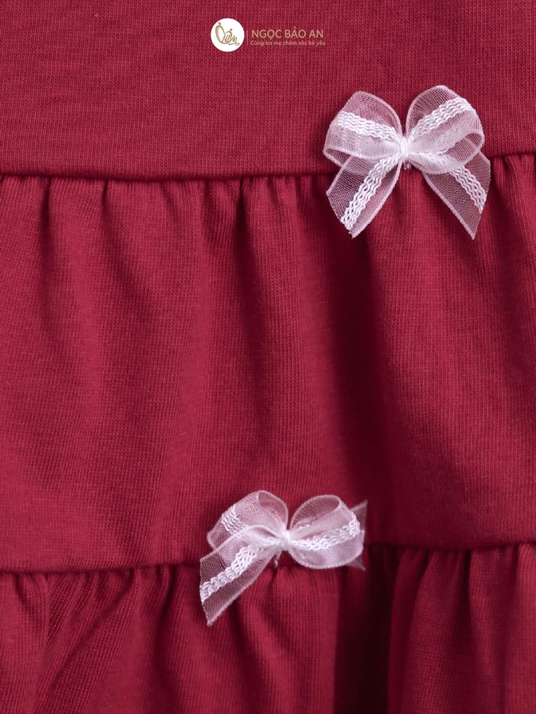 [M&B] BST THỎ MƠ: Set áo cổ yếm quần dài Phối Nơ form rộng cotton M&b cho bé gái