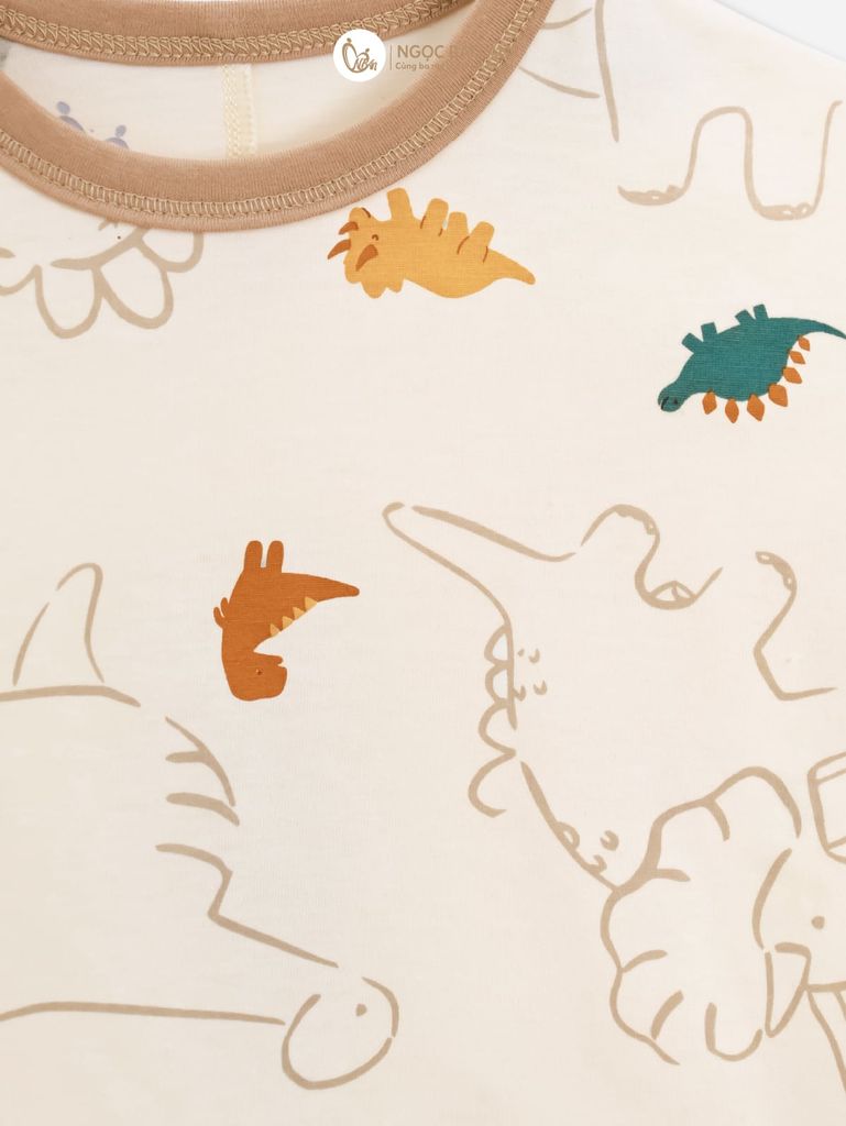 [M&B] BST DINO: Bộ áo phối quần ngắn dino pack