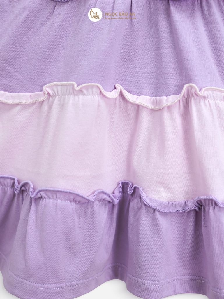 [M&B] BST CANDY: Đầm tầng dáng xòe cotton M&B cổ thủy thủ cho bé gái (Kẹo ngọt)