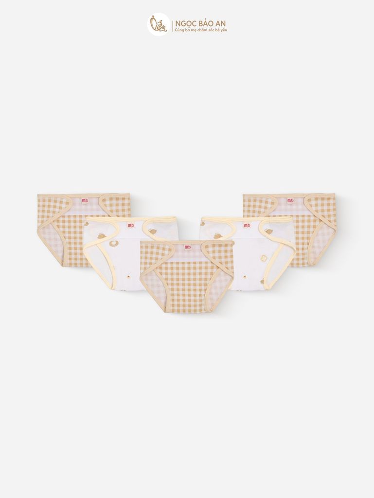 [M&B] Tã dán sơ sinh cotton M&B in hình họa tiết (Combo sơ sinh cotton 2025)
