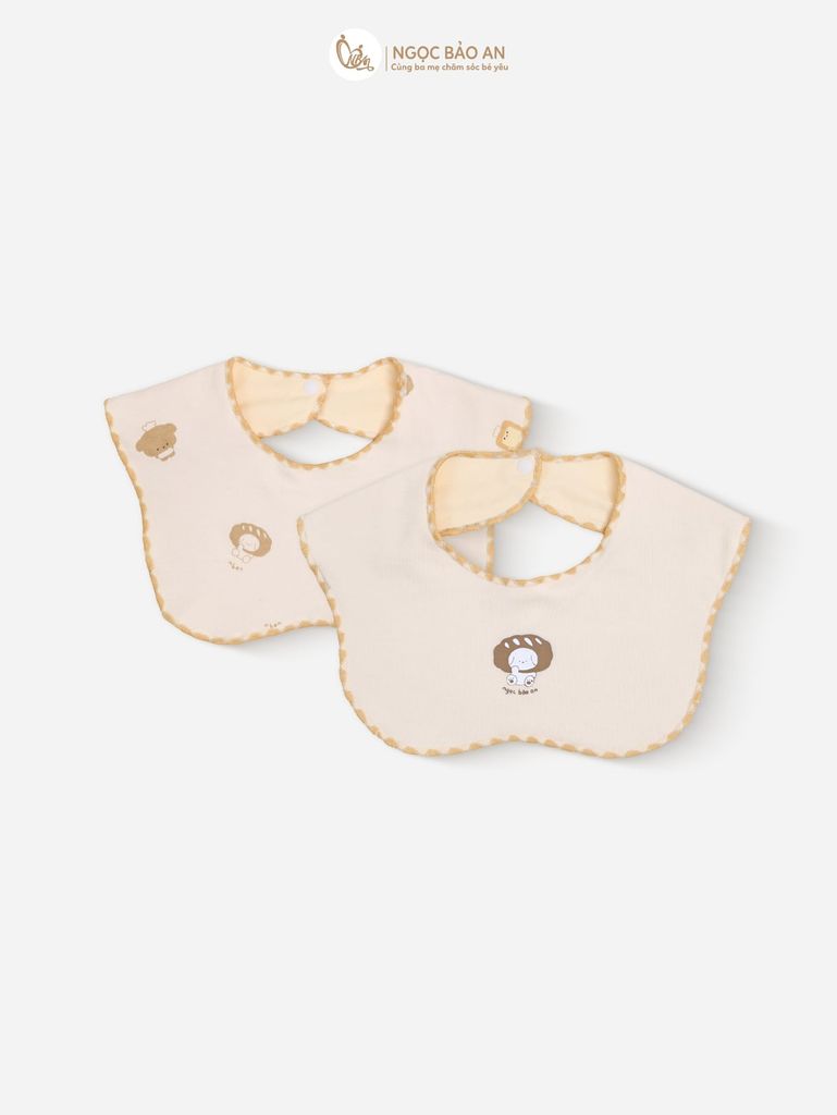 [M&B] Combo Sơ Sinh cotton M&B tone Vàng in hình họa tiết đầy đủ phụ kiện cho bé (Combo Sơ Sinh cotton 2025)