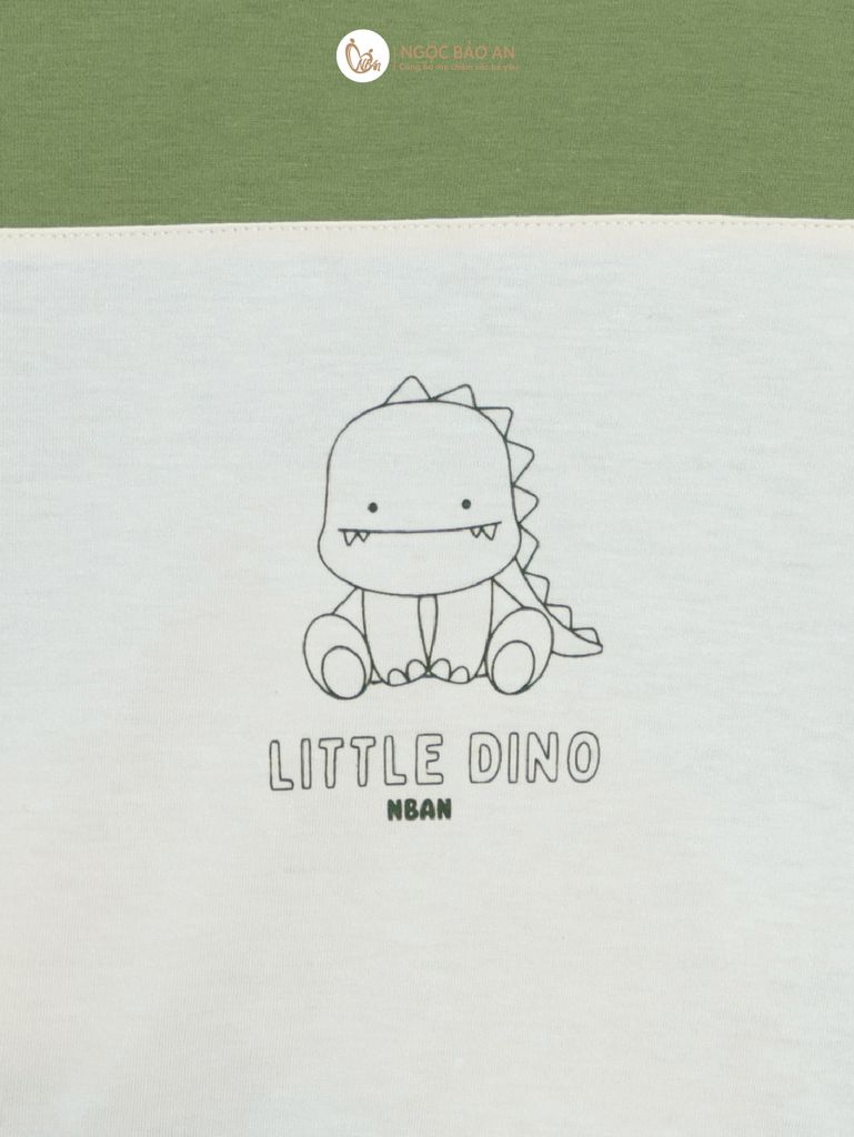 [M&B] BST DINO: Bộ áo phối quần tay dài little dino