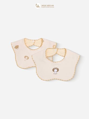 [M&B] Set 2 yếm nút cotton M&B in hình họa tiết (Combo Sơ Sinh)