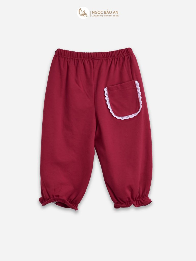 [M&B] BST THỎ MƠ: Bộ áo quần dài phối nơ cotton M&b cho bé gái (Bunny Tiểu Thư)