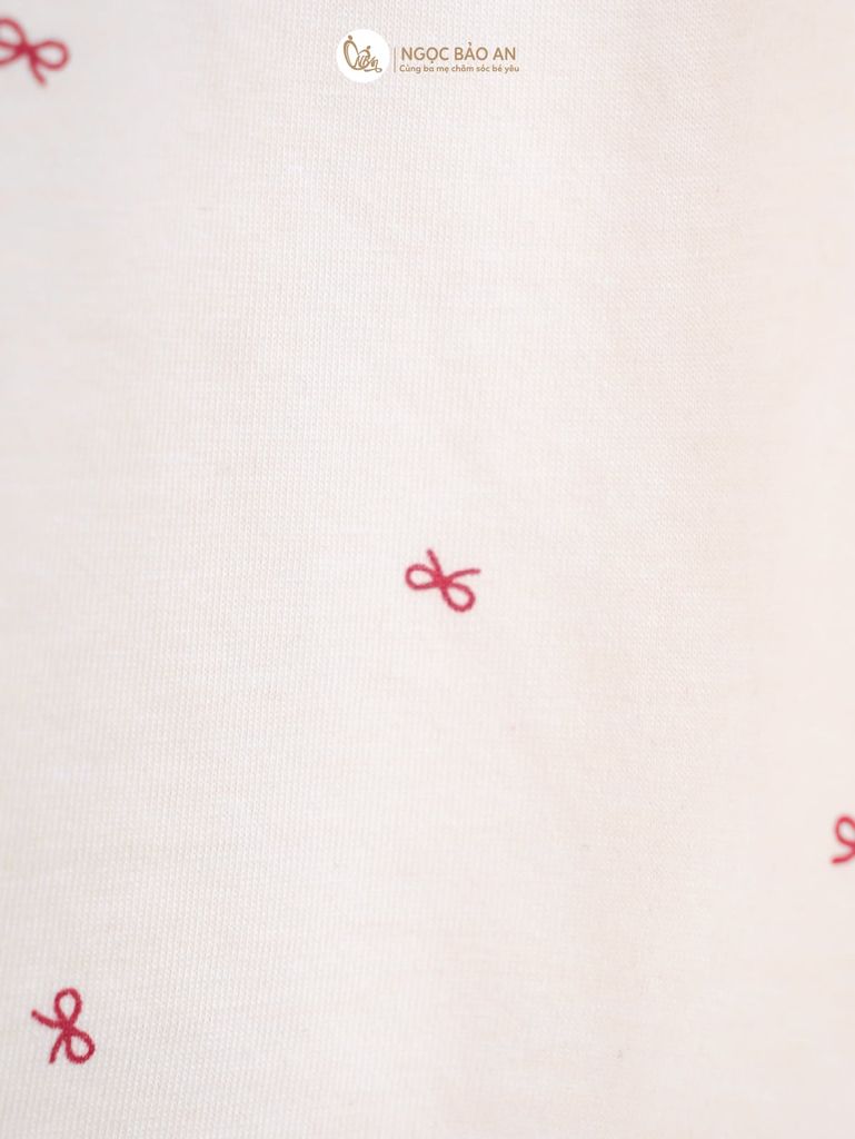 [M&B] BST THỎ MƠ: Set áo cổ yếm quần dài Phối Nơ form rộng cotton M&b cho bé gái