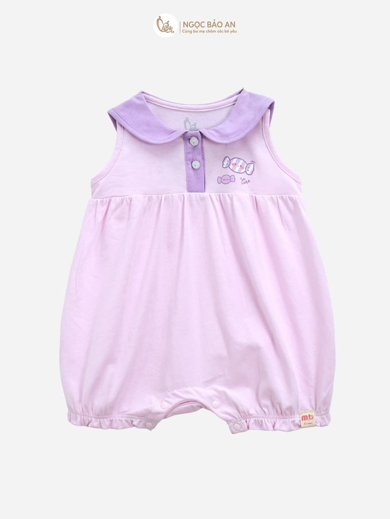 [M&B] BST CANDY: Body đùi sát nách cotton dáng bí M&b cho bé (Kẹo Cute)