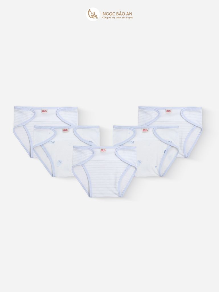 [M&B] Combo Sơ Sinh cotton M&B tone Xanh in hình họa tiết đầy đủ phụ kiện cho bé (Combo Sơ Sinh cotton 2025)