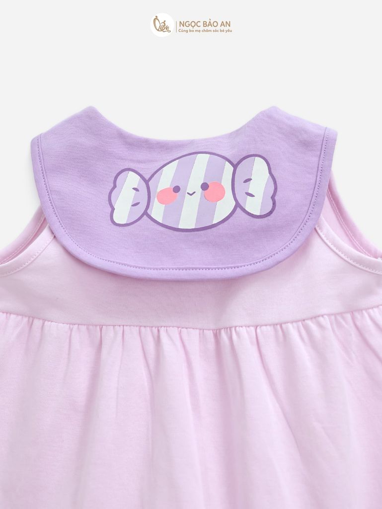 [M&B] BST CANDY: Body đùi sát nách cotton dáng bí M&b cho bé (Kẹo Cute)