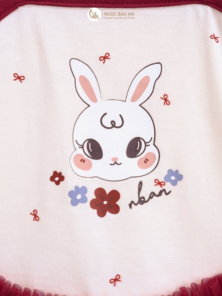[M&B] BST THỎ MƠ: Bodychip giả váy dáng Ballet cotton M&b cho bé gái (Thỏ Mơ)