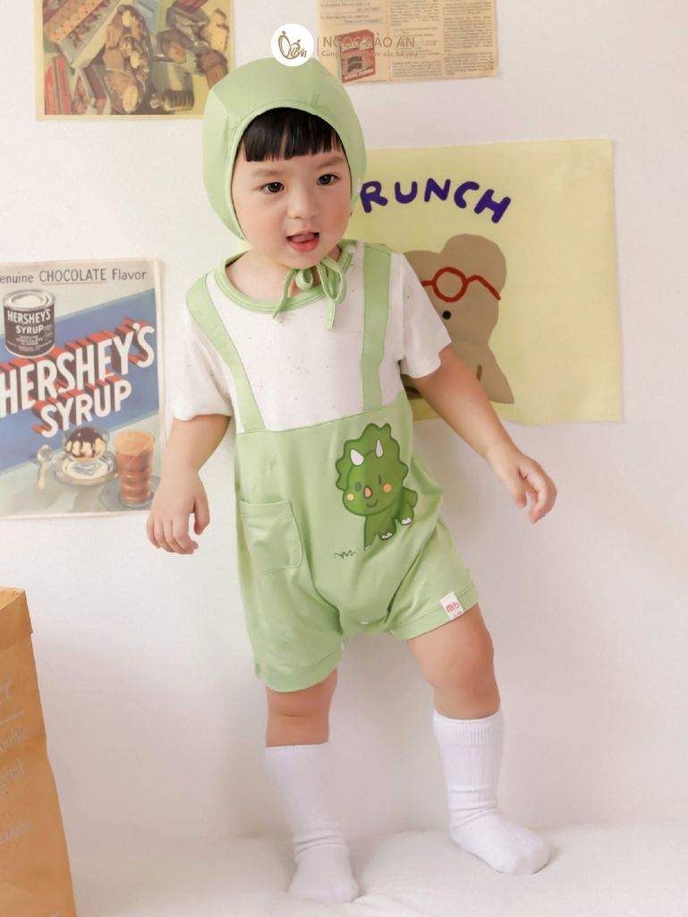 [M&B] Body đùi tay ngắn giả yếm dilo (NB-12m)